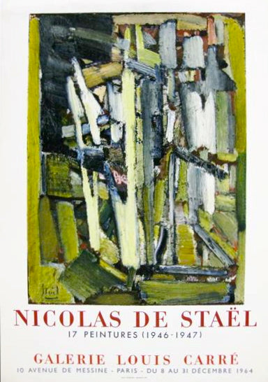 "17 Peintures"(after) Nicolas De Stael, 1964 - Mourlot Editions - Fine_Art - Poster - Lithograph - Wall Art - Vintage - Prints - Original