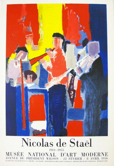 Musée National D'Art Moderne (after) Nicolas De Stael, 1956 - Mourlot Editions - Fine_Art - Poster - Lithograph - Wall Art - Vintage - Prints - Original