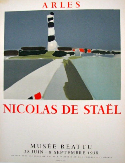 "Arles" (after) Nicolas De Stael, 1958 - Mourlot Editions - Fine_Art - Poster - Lithograph - Wall Art - Vintage - Prints - Original