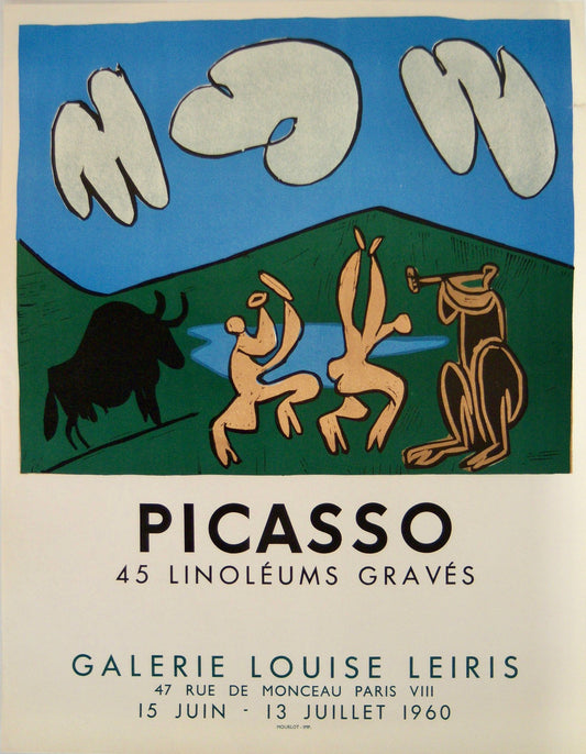 Galerie Louise Leiris, 45 Linoléums Gravés by Pablo Picasso - Mourlot Editions - Fine_Art - Poster - Lithograph - Wall Art - Vintage - Prints - Original