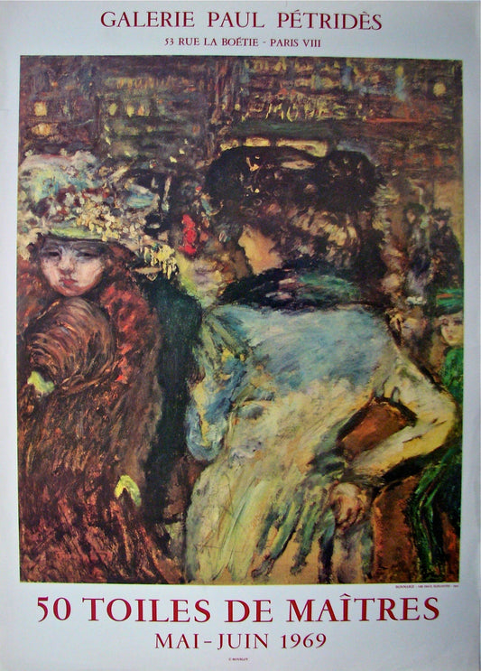 50 Toiles De Maitres (after) Pierre Bonnard, 1969 - Mourlot Editions - Fine_Art - Poster - Lithograph - Wall Art - Vintage - Prints - Original