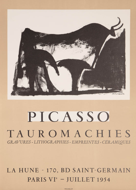 Tauromachie - La Hune by Pablo Picasso - Mourlot Editions - Fine_Art - Poster - Lithograph - Wall Art - Vintage - Prints - Original