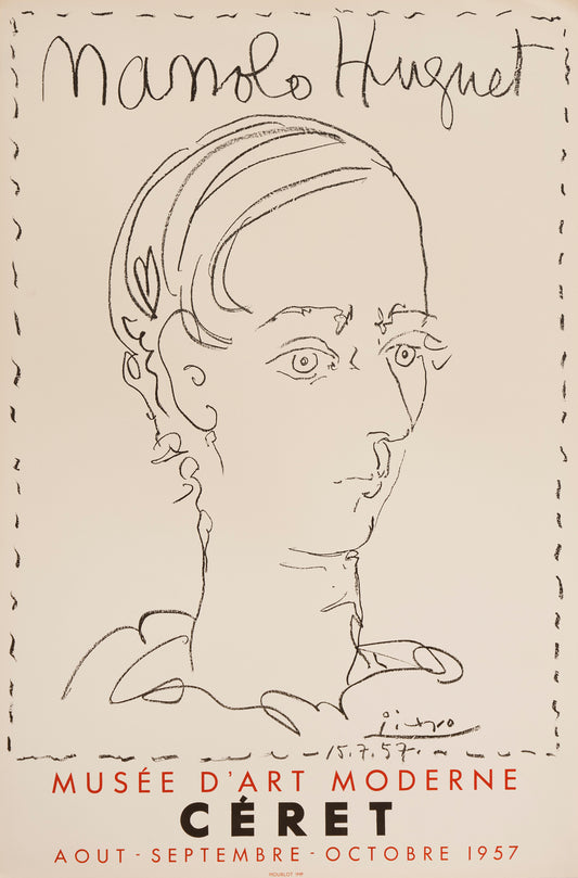 Manolo Huguet - Musée de Céret by Pablo Picasso, 1957 - Mourlot Editions - Fine_Art - Poster - Lithograph - Wall Art - Vintage - Prints - Original