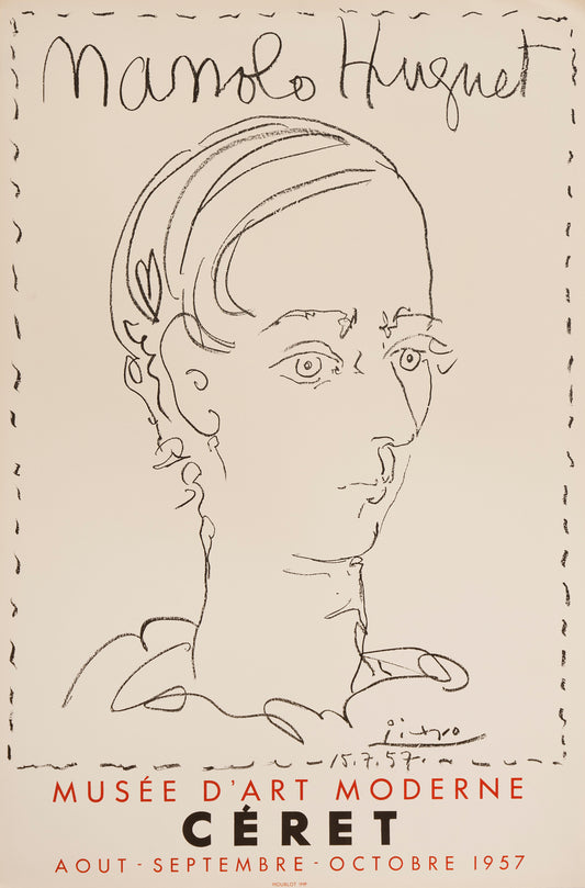Manolo Huguet - Musée de Céret by Pablo Picasso, 1957 - Mourlot Editions - Fine_Art - Poster - Lithograph - Wall Art - Vintage - Prints - Original
