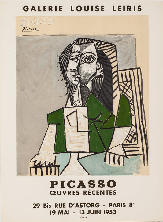 Galerie Louise Leiris, Paris by Pablo Picasso - Mourlot Editions - Fine_Art - Poster - Lithograph - Wall Art - Vintage - Prints - Original