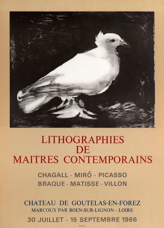 Lithographies de Maitres Contemporains (after) Pablo Picasso, 1966 - Mourlot Editions - Fine_Art - Poster - Lithograph - Wall Art - Vintage - Prints - Original