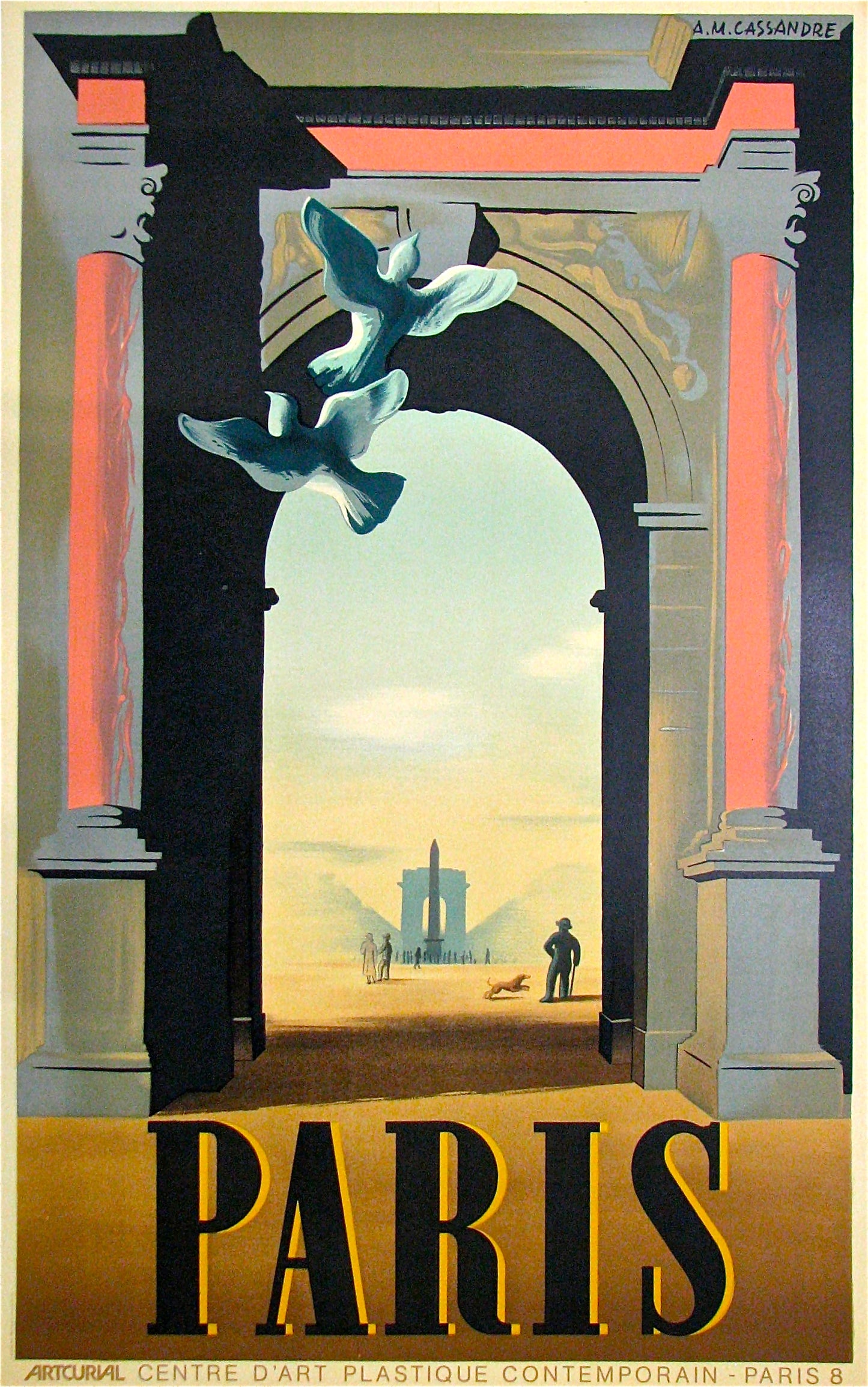Paris (after) Adolphe Cassandre, 1984 - Mourlot Editions - Fine_Art - Poster - Lithograph - Wall Art - Vintage - Prints - Original