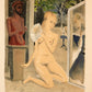 The Fan by Paul Delvaux - Mourlot Editions - Fine_Art - Poster - Lithograph - Wall Art - Vintage - Prints - Original