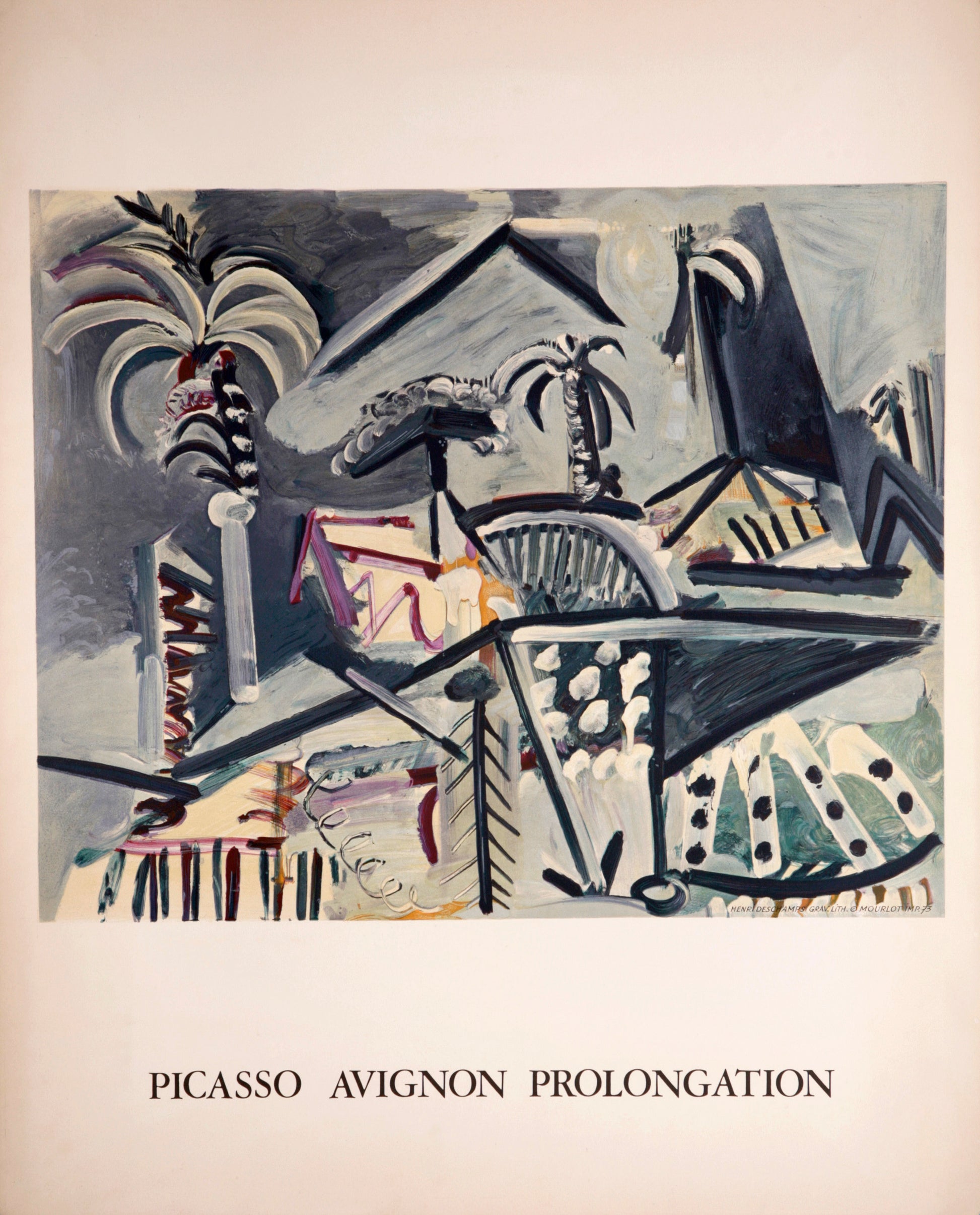 Picasso Avignon Prolongation by Pablo Picasso - Mourlot Editions - Fine_Art - Poster - Lithograph - Wall Art - Vintage - Prints - Original