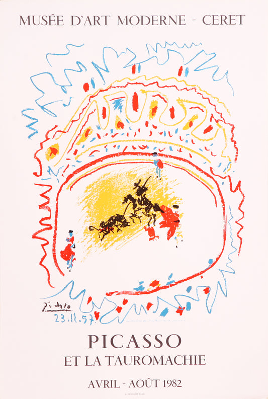 Picasso et la Tauromachie (after) Pablo Picasso, 1982 - Mourlot Editions - Fine_Art - Poster - Lithograph - Wall Art - Vintage - Prints - Original