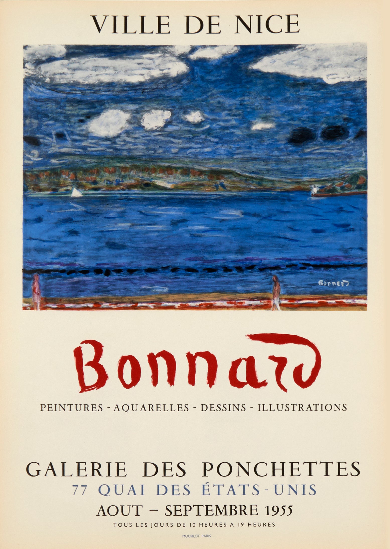 Galerie des Ponchettes by Pierre Bonnard, 1955 - Mourlot Editions - Fine_Art - Poster - Lithograph - Wall Art - Vintage - Prints - Original