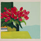Bouquet de Tulipes Rouge by Roger Muhl, 1990 - Mourlot Editions - Fine_Art - Poster - Lithograph - Wall Art - Vintage - Prints - Original