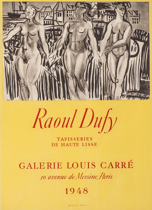 Galerie Louis Carré, 1948 by Raoul Dufy - Mourlot Editions - Fine_Art - Poster - Lithograph - Wall Art - Vintage - Prints - Original