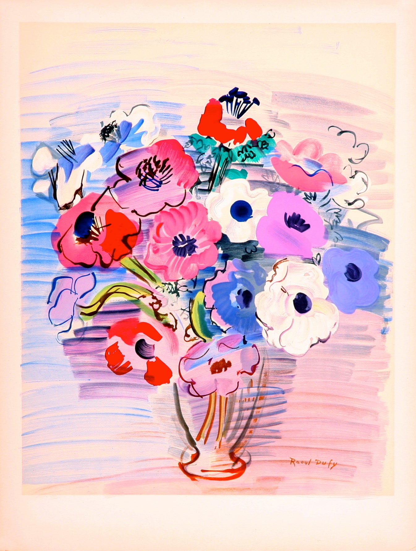 An mones By Raoul Dufy Mourlot Editions an-mones-by-raoul-dufy-mourlot-editions