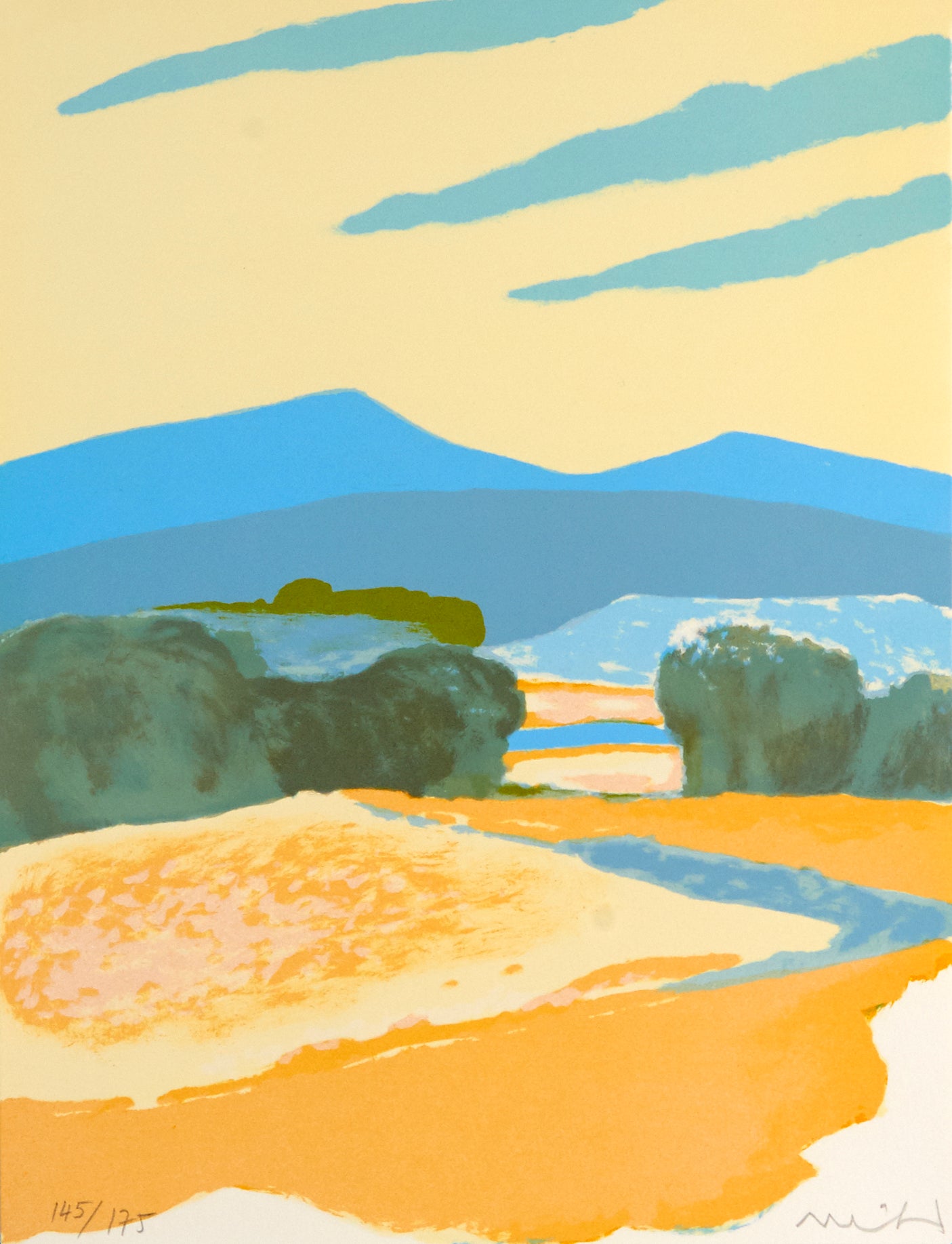 Provence III From the Portfolio "Provence" by Roger Mühl, 1986 - Mourlot Editions - Fine_Art - Poster - Lithograph - Wall Art - Vintage - Prints - Original