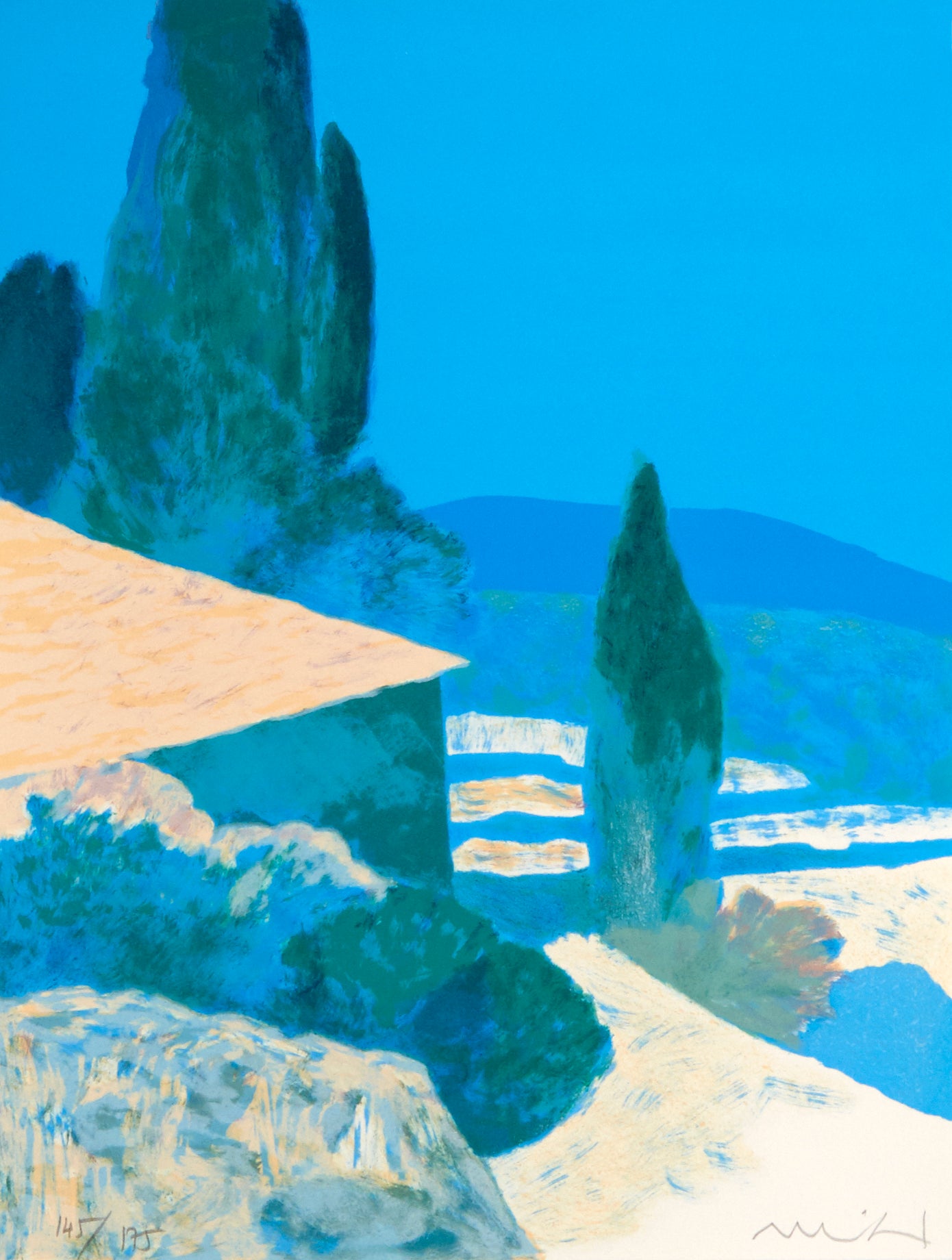 Provence IX From the Portfolio "Provence" by Roger Mühl, 1986 - Mourlot Editions - Fine_Art - Poster - Lithograph - Wall Art - Vintage - Prints - Original