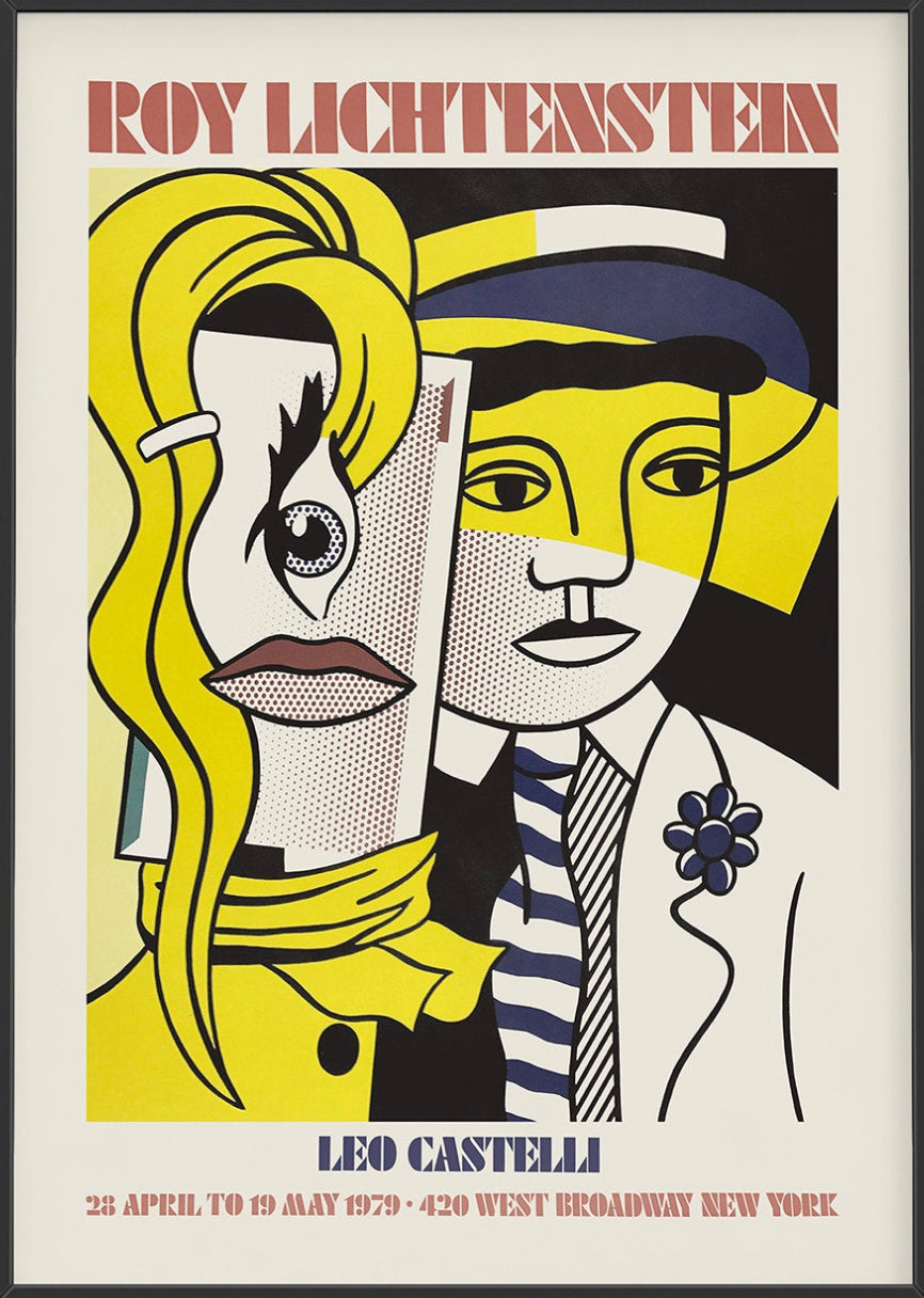 Leo Castelli by Roy Lichtenstein (Framed) - Mourlot Editions - Fine_Art - Poster - Lithograph - Wall Art - Vintage - Prints - Original