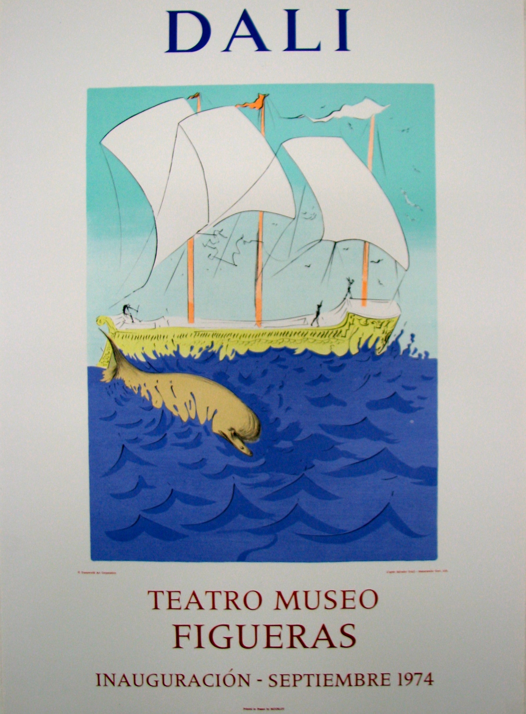 Teatro Museo Figueras (after) Salvador Dali, 1974 - Mourlot Editions - Fine_Art - Poster - Lithograph - Wall Art - Vintage - Prints - Original
