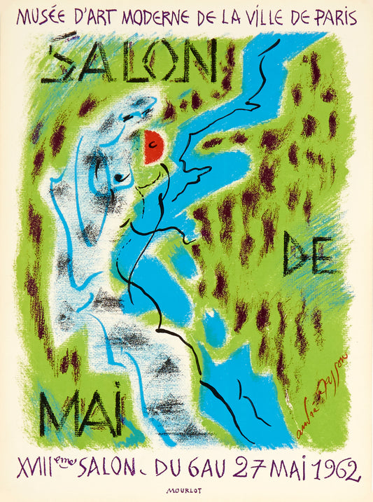 Salon de Mai by André Masson, 1962 - Mourlot Editions - Fine_Art - Poster - Lithograph - Wall Art - Vintage - Prints - Original