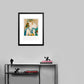 Jeune Fille a la guitar (after) Marie Laurencin, 1989 - Mourlot Editions - Fine_Art - Poster - Lithograph - Wall Art - Vintage - Prints - Original