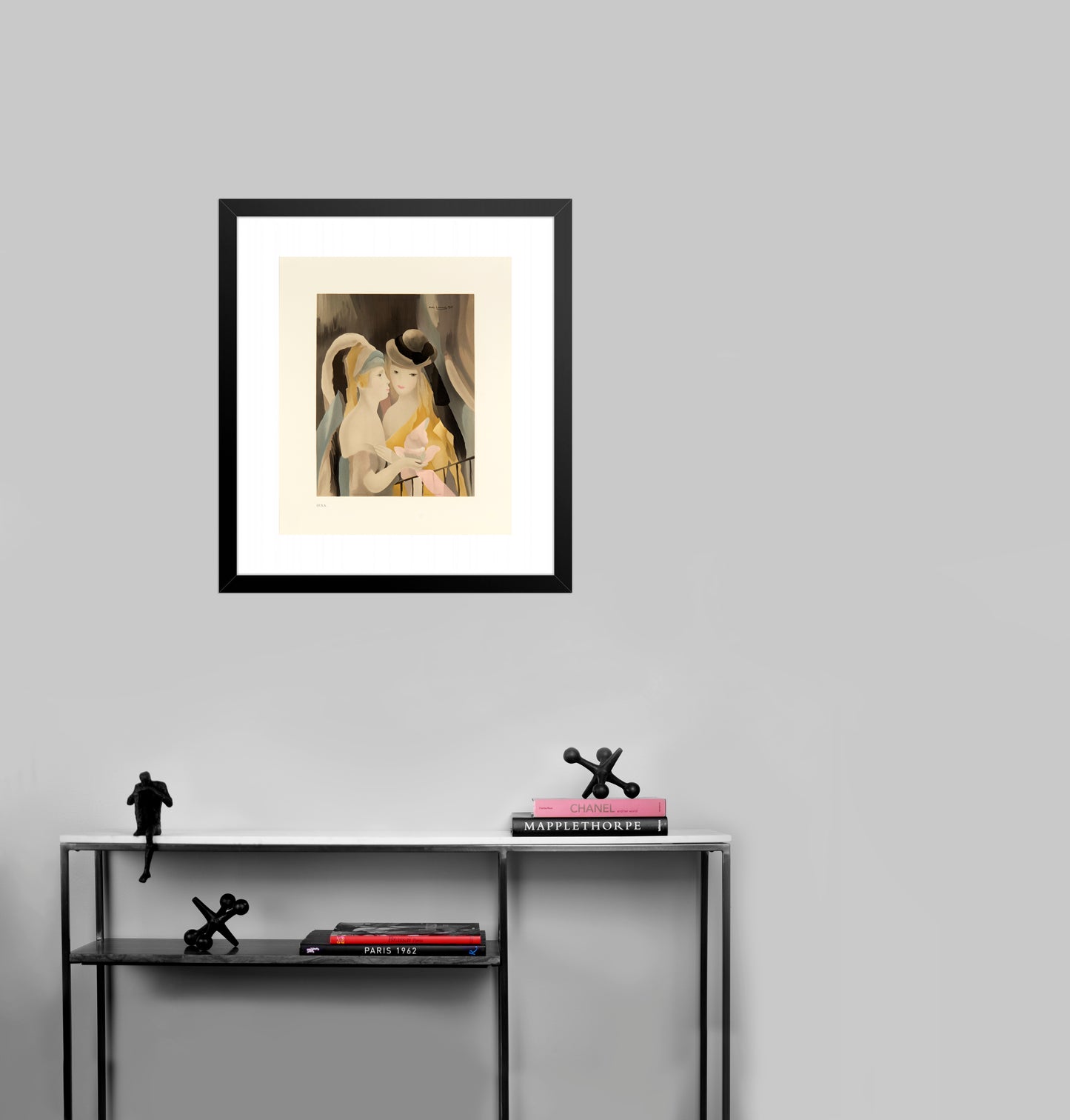 "Le Baiser" (after) Marie Laurencin, 1988 - Mourlot Editions - Fine_Art - Poster - Lithograph - Wall Art - Vintage - Prints - Original