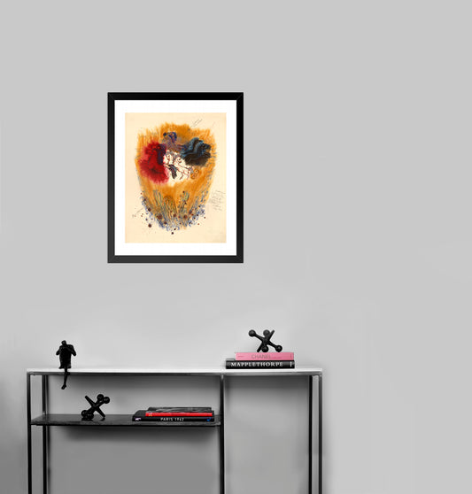 XI From Visions of the Bible (with annotations) by Elijah Reuven-Rubin - Mourlot Editions - Fine_Art - Poster - Lithograph - Wall Art - Vintage - Prints - Original