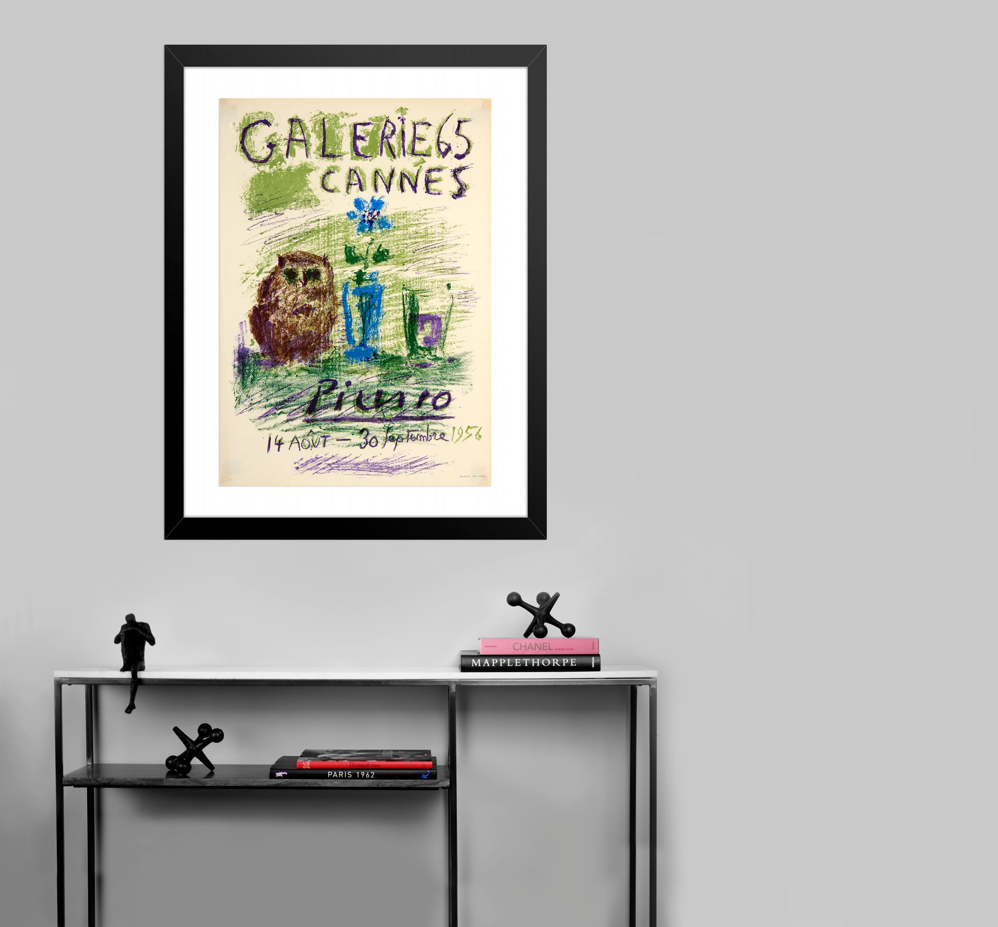 Galerie 65, Cannes by Pablo Picasso - Mourlot Editions - Fine_Art - Poster - Lithograph - Wall Art - Vintage - Prints - Original