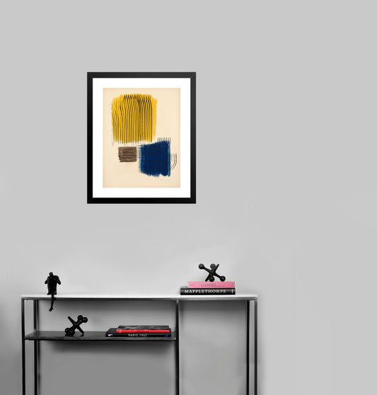 Musee National D'art Moderne de Paris (signed) by Hans Hartung - Mourlot Editions - Fine_Art - Poster - Lithograph - Wall Art - Vintage - Prints - Original