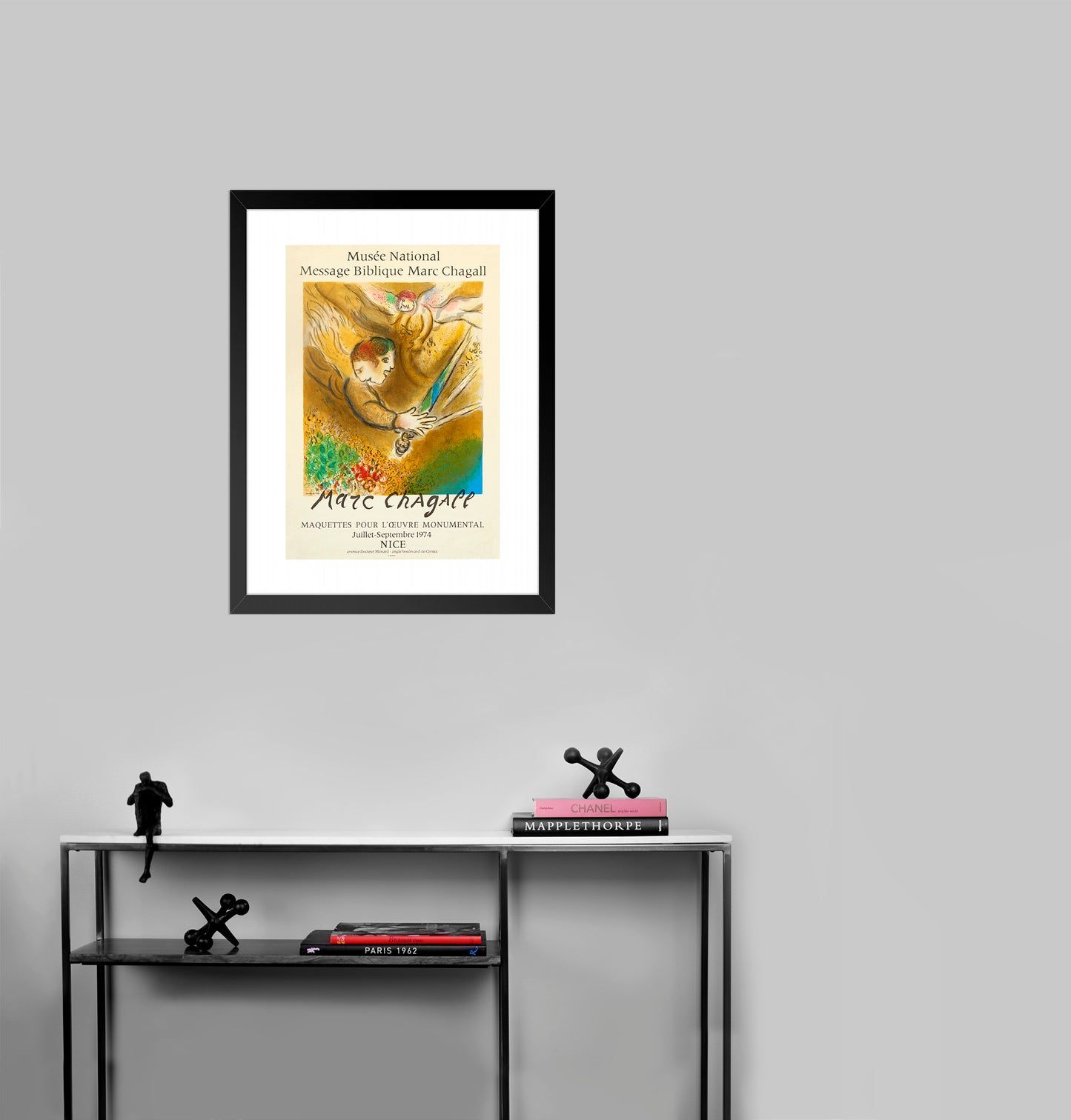 L'Ange du jugement - Message Biblique (after) Marc Chagall, 1974 - Mourlot Editions - Fine_Art - Poster - Lithograph - Wall Art - Vintage - Prints - Original