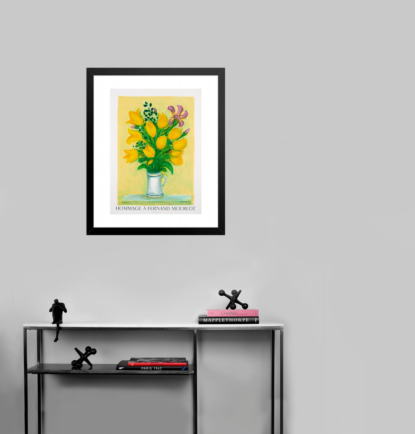 Tulipes Jaunes, Hommage a Fernand Mourlot by André Cottavoz, 1989 - Mourlot Editions - Fine_Art - Poster - Lithograph - Wall Art - Vintage - Prints - Original