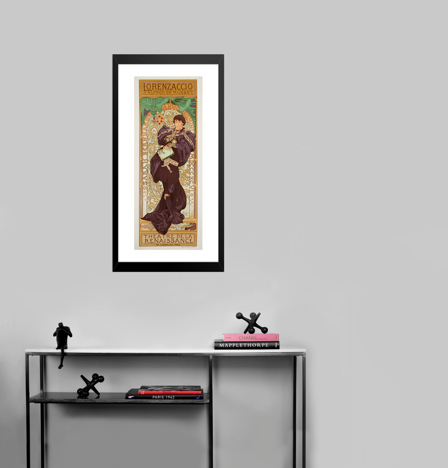 Lorenzaccio - Sarah Bernhardt (after) Alphonse Mucha, 1969 - Mourlot Editions - Fine_Art - Poster - Lithograph - Wall Art - Vintage - Prints - Original