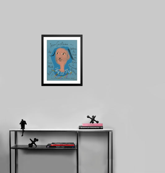 Pastels, Dessins, Galerie du Pont des Arts by Jean Cocteau, 1955 - Mourlot Editions - Fine_Art - Poster - Lithograph - Wall Art - Vintage - Prints - Original