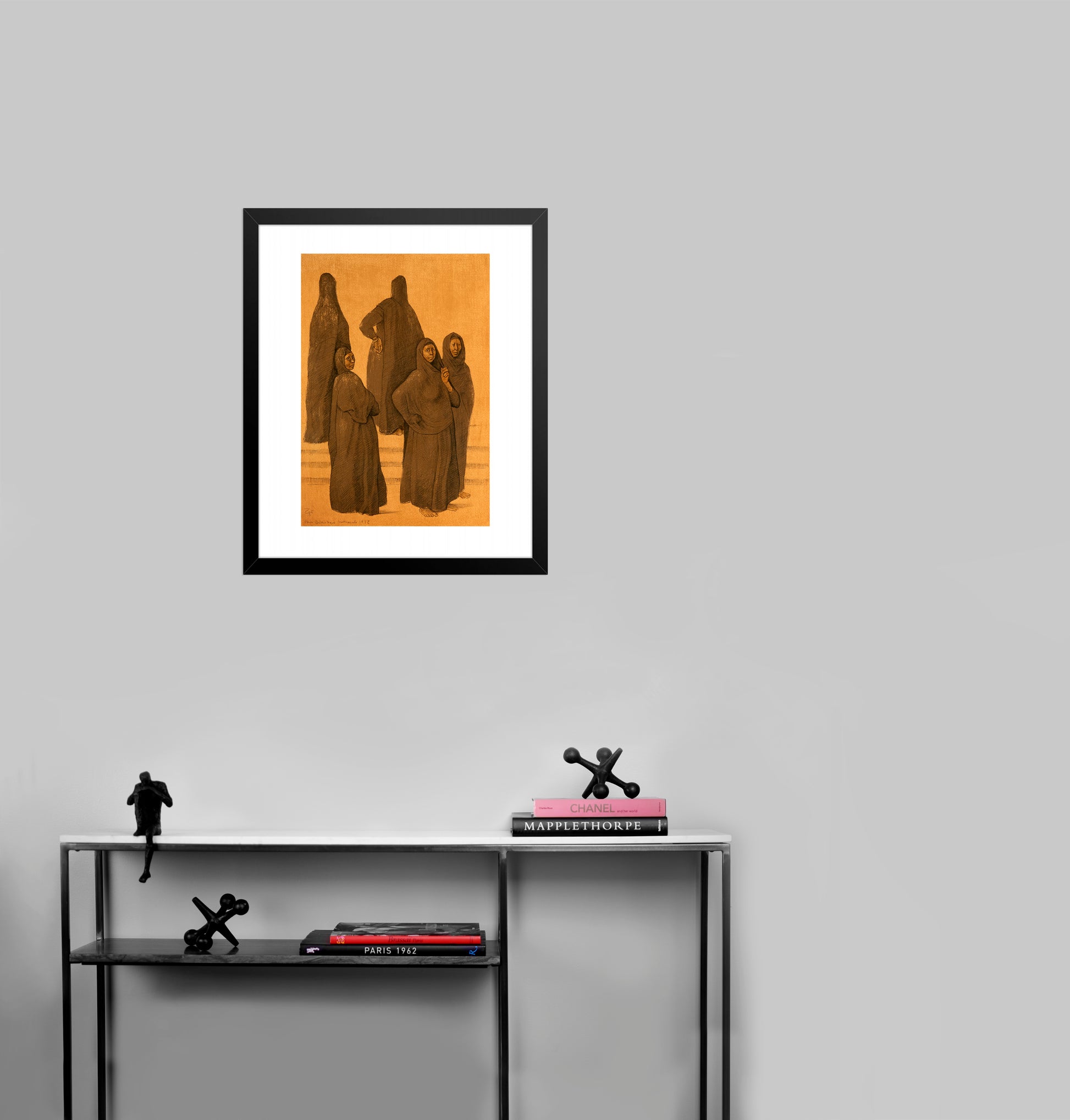 Impressions of Egypt Suite, Plate 1 by Francisco Zuniga - Mourlot Editions - Fine_Art - Poster - Lithograph - Wall Art - Vintage - Prints - Original