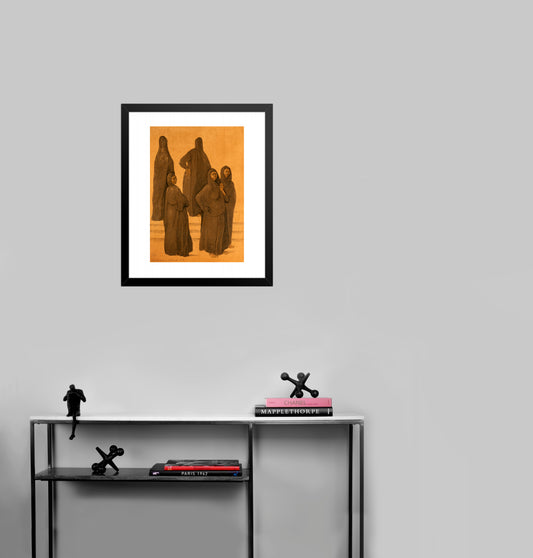 Impressions of Egypt Suite, Plate 1 by Francisco Zuniga - Mourlot Editions - Fine_Art - Poster - Lithograph - Wall Art - Vintage - Prints - Original