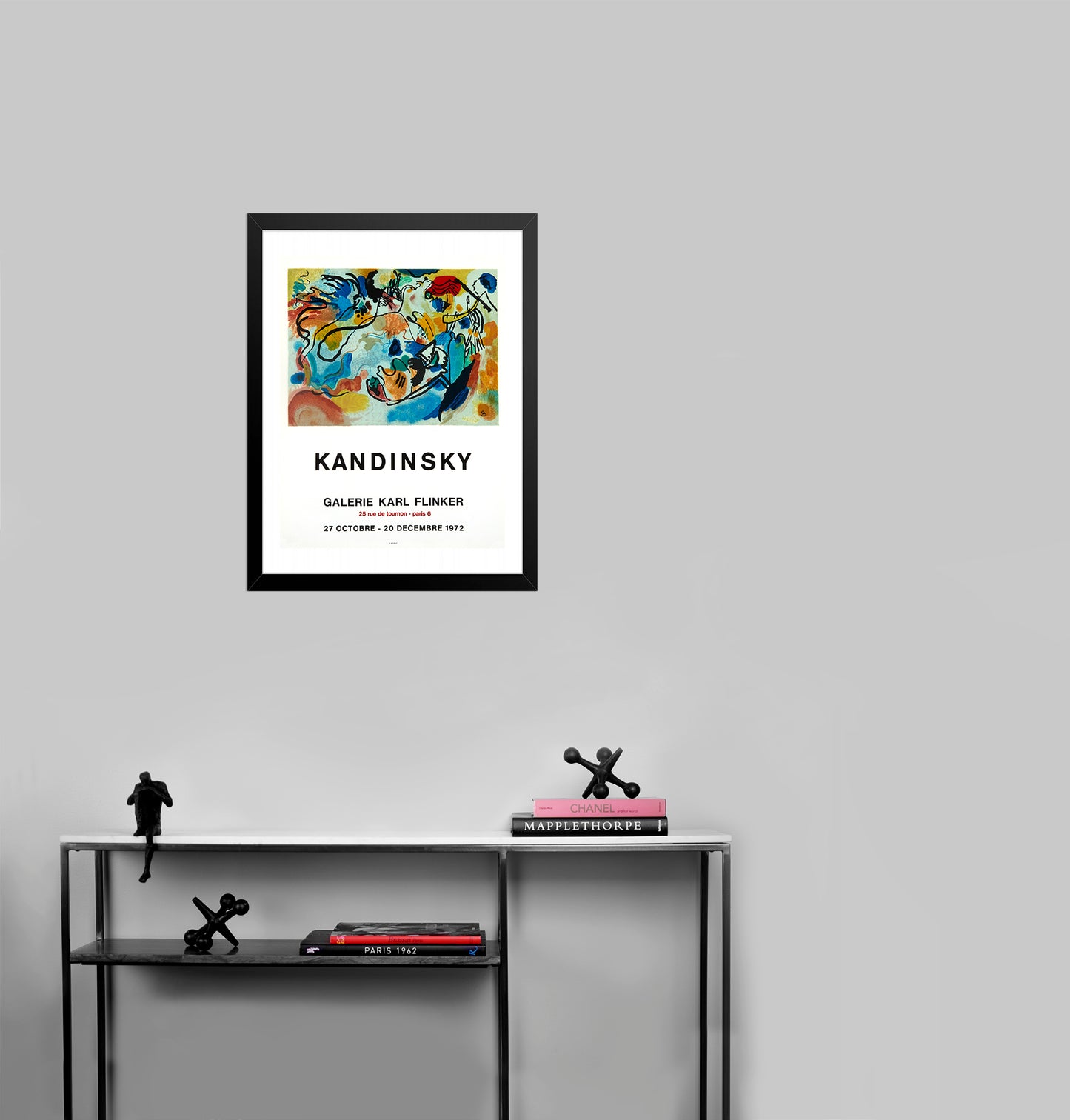 Kandinsky - Galerie Karl Flinker (after) Wassily Kandinsky, 1972 - Mourlot Editions - Fine_Art - Poster - Lithograph - Wall Art - Vintage - Prints - Original