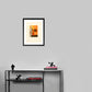 Untitled, (Orange vase with 8 leaves) by André Minaux - Mourlot Editions - Fine_Art - Poster - Lithograph - Wall Art - Vintage - Prints - Original