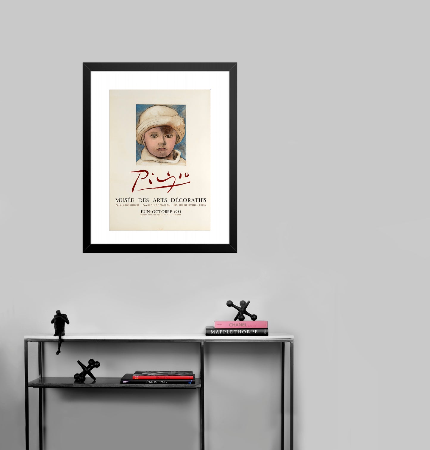 Portrait de Paulo au Bonnet Blanc- Musee des Arts Décoratifs (after) Pablo Picasso, 1955 - Mourlot Editions - Fine_Art - Poster - Lithograph - Wall Art - Vintage - Prints - Original