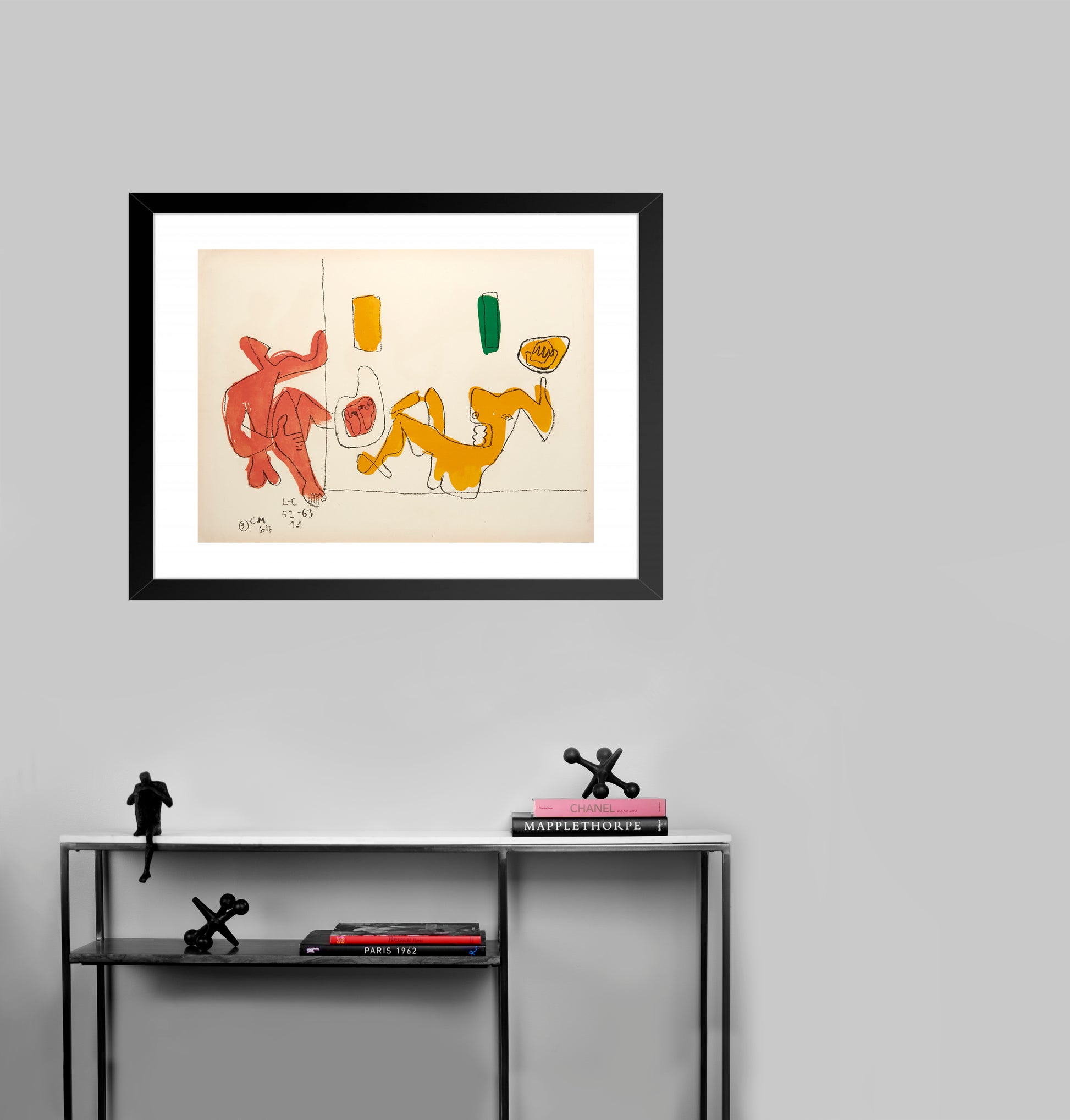 Touching their Feet by Le Corbusier - Mourlot Editions - Fine_Art - Poster - Lithograph - Wall Art - Vintage - Prints - Original
