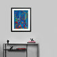 Blue Composition by André Lanskoy, 1965 - Mourlot Editions - Fine_Art - Poster - Lithograph - Wall Art - Vintage - Prints - Original