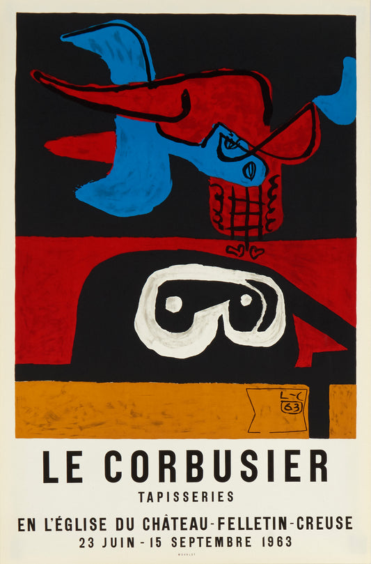Tapisseries, en L'eglise de Chateau-Felletin-Creuse by Le Corbusier, 1963 - Mourlot Editions - Fine_Art - Poster - Lithograph - Wall Art - Vintage - Prints - Original