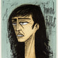 Tête de Femme by Bernard Buffet (Before text), 1980 - Mourlot Editions - Fine_Art - Poster - Lithograph - Wall Art - Vintage - Prints - Original