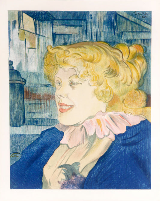 L'anglaise du Star au Havre by Henri de Toulouse-Lautrec, 1950's - Mourlot Editions - Fine_Art - Poster - Lithograph - Wall Art - Vintage - Prints - Original