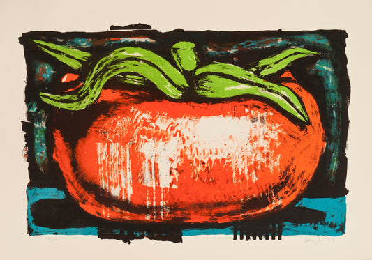 Tomato by Aaron Fink, 1993 - Mourlot Editions - Fine_Art - Poster - Lithograph - Wall Art - Vintage - Prints - Original