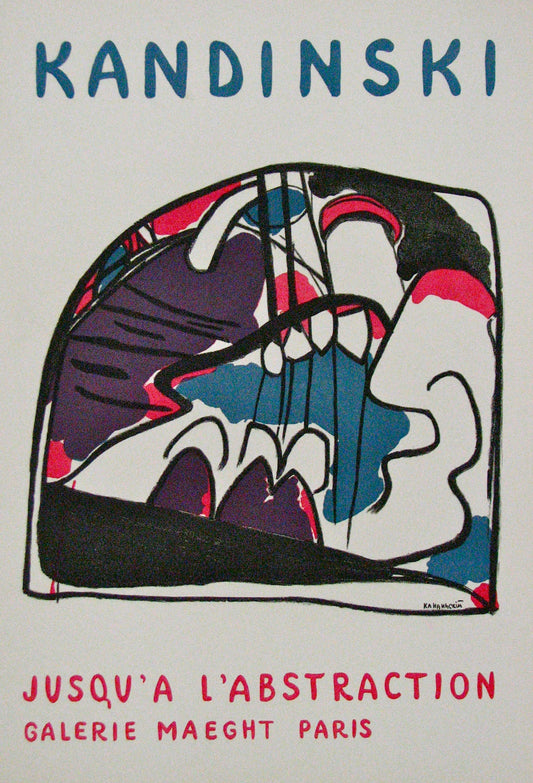 Jusqu'a L'abstraction (after) Wassily Kandinsky, 1951 - Mourlot Editions - Fine_Art - Poster - Lithograph - Wall Art - Vintage - Prints - Original