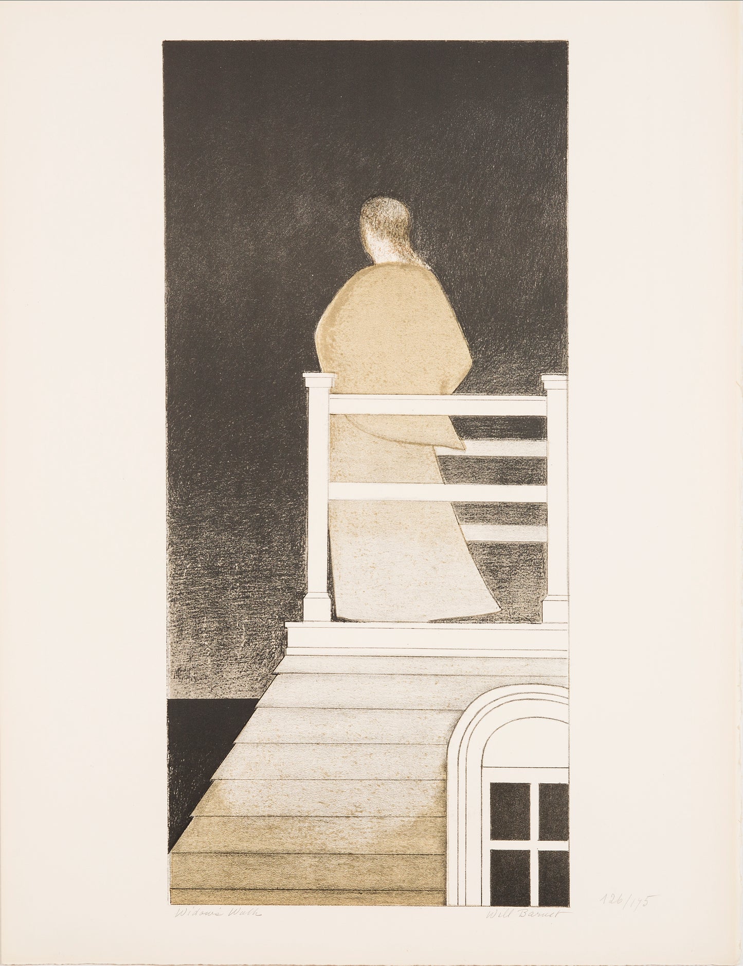 Widow's Walk by Will Barnet, 1970 - Mourlot Editions - Fine_Art - Poster - Lithograph - Wall Art - Vintage - Prints - Original